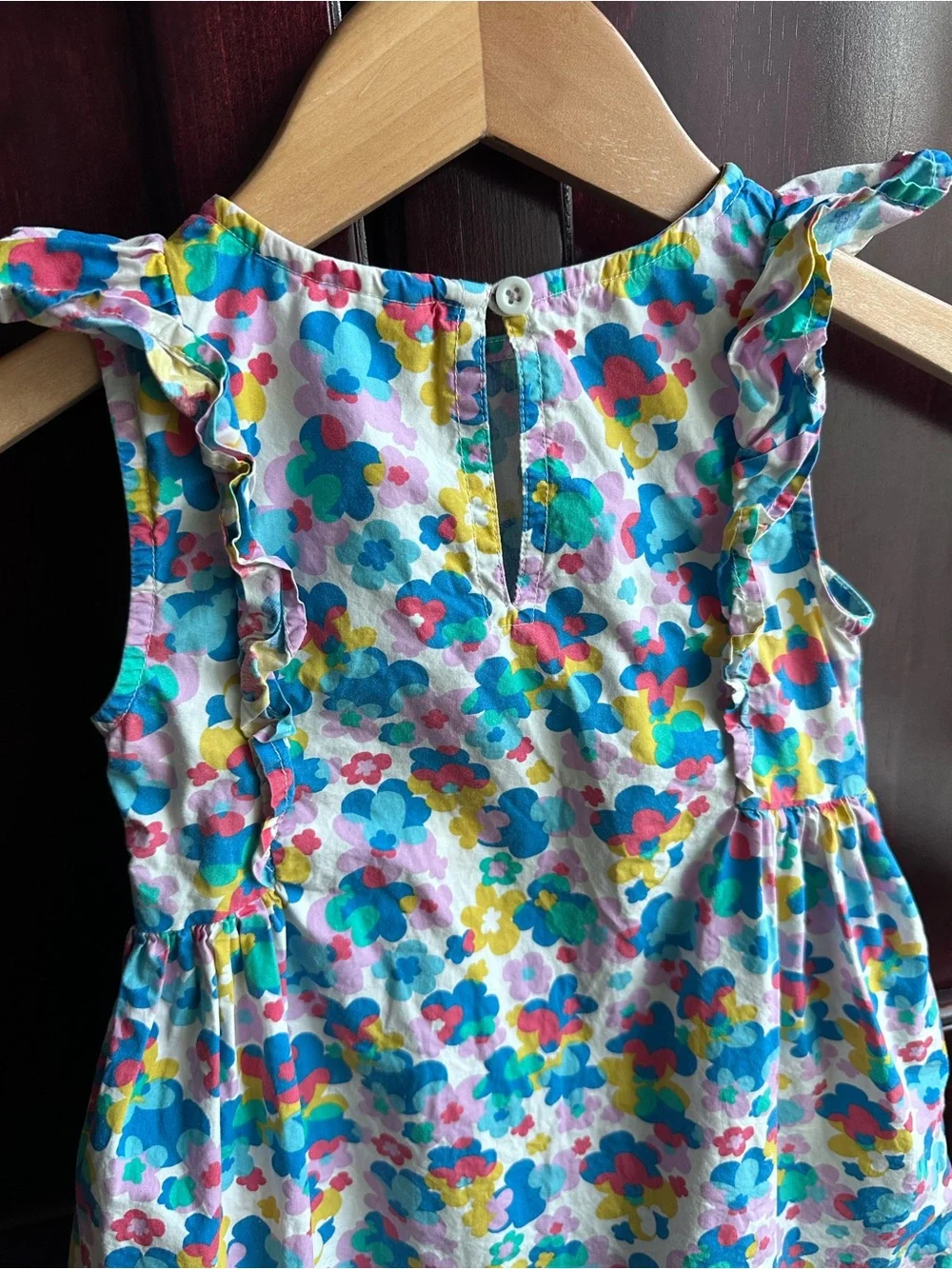 Mini Boden Floral Multicolor Cotton Sundress